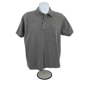 Lacoste Polo Shirt Classic Fit‎ Short Sleeve Everyday Casual Gray Size xl